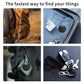 Air Tracker Tags 4 Pack Smart Tag Bluetooth Trackers Work with Apple Find My (4 Count)