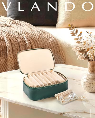 Jewelry Travel Case with Clear 8 Velvet Bags