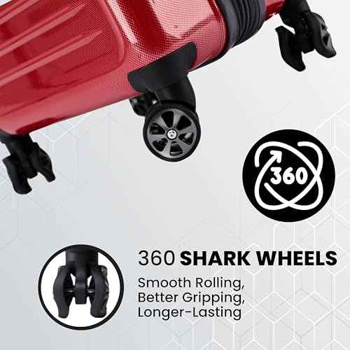 Rails Expandable Hardside Upright Suitcase with 360° Spinner Wheels (3 Count)