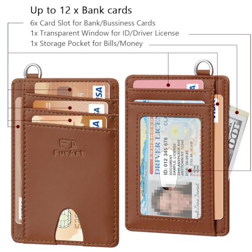 Slim Minimalist Wallet RFID Credit Card Holder for Men