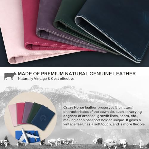 Airtag Passport Holder for Men Women Travel
