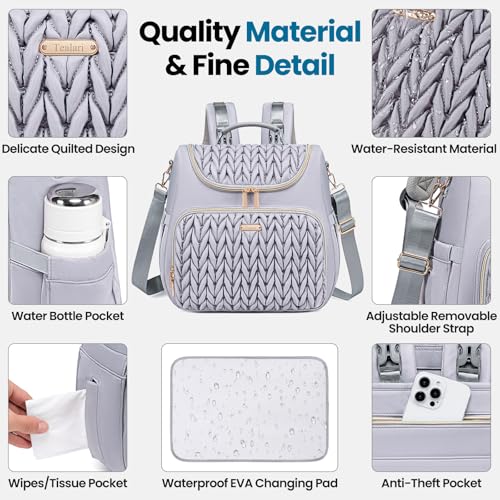 4 in 1 Convertible Diaper Bag Backpack