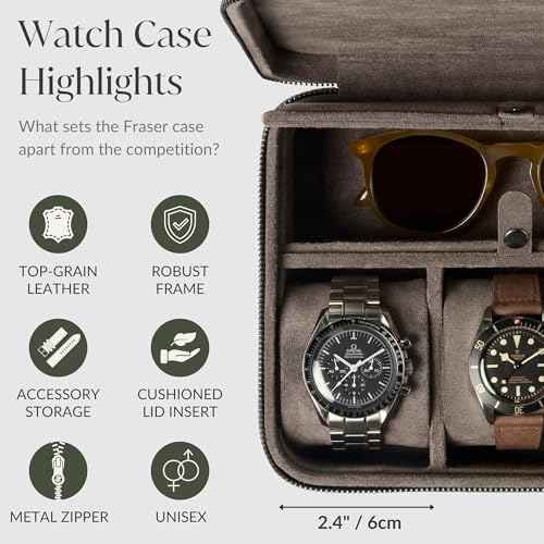 3 Watch Case with Storage Compartment