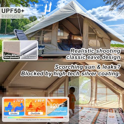 13' x 10' Inflatable Camping Tent for 8