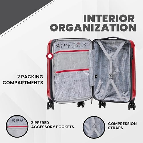 Rails Expandable Hardside Upright Suitcase with 360° Spinner Wheels