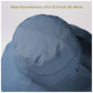 Womens Sun Hats Wide Brim Reversible Bucket Cotton Hat Packable Summer Travel Cap with Hat Clip
