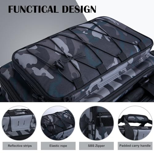 Fishing Tackle Bag with 4PCS 3600 Tackle Boxes