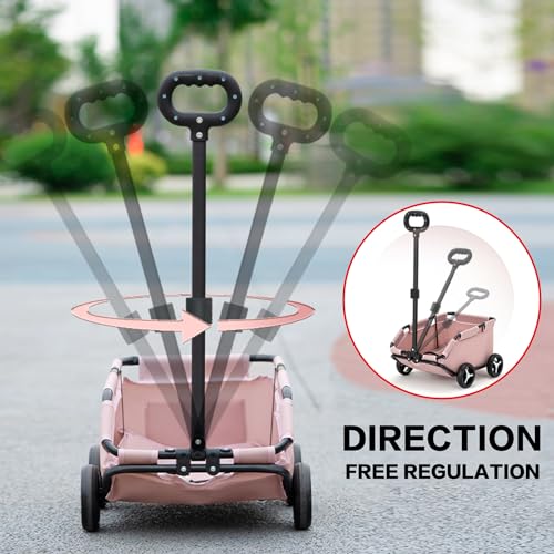 Dog Stroller 4 Wheels Folding Dog Cart Pet Stroller for Travelling Shopping Walking Playing for Small Dogs Cats