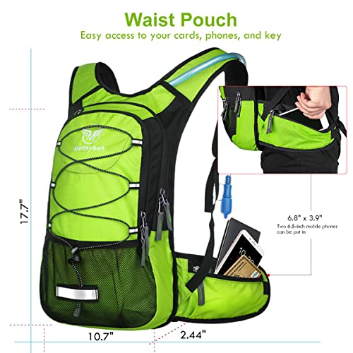 Insulated Hydration Backpack Pack with 3L BPA Free Leak Proof Water Bladder