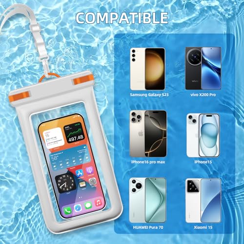 IPX8 Floating Waterproof Dry Bag 2 (2 Count)