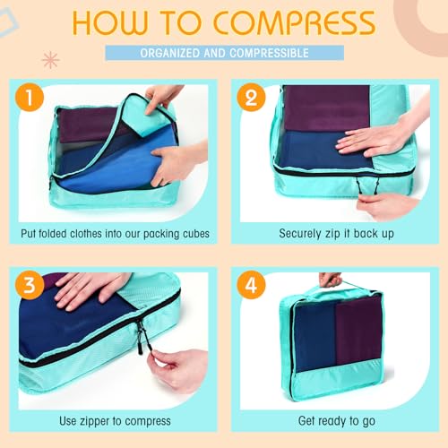 Packing Cubes for Suitcase Large Organizer Bags (5 Count)