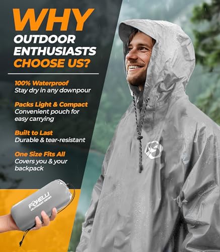 Rain Poncho for Adults