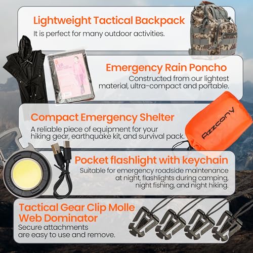 Emergency Survival Kit with First Aid Gears and Supplies (250 Count)