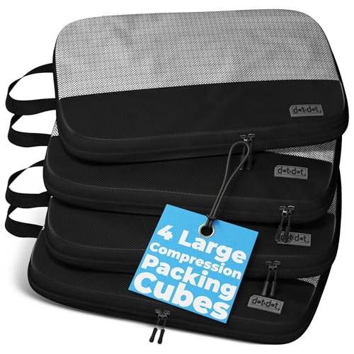 4pc Large Compression Packing Cubes for Travel (5 Count)
