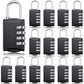 15 Pcs 4 Digit Combination Locks Small Combo Number Locks Bulk (15 Count)