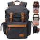 Black Canvas Camera Backpack