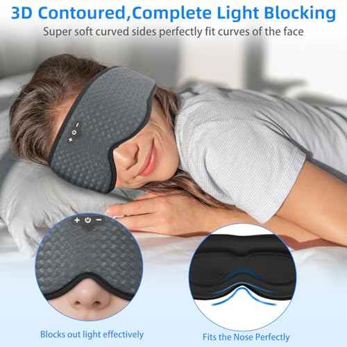 Sleeping Eye Mask with Bluetooth Headphones