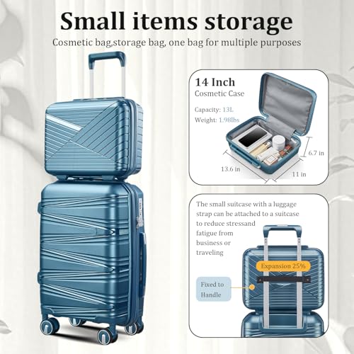 Luggage Sets 6 Piece Expandable Suitcase (6 Count)