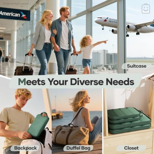 11 Set Compression Packing Cubes Garment Bags for Travel Essentials (11 Count)
