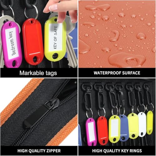 Portable Zippered Key Organizer