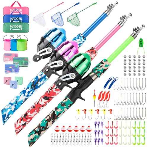 3 Pack Kids Fishing Pole (3 Count)