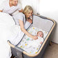 Stretchy Bassinet Sheet Set BROLEX 2 Pack Snug Fitted Cradle Fitted Sheets for Bassinet Pads (2 Count)