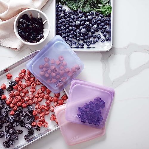 Premium Reusable Silicone Bags and Lunch Bag (3 Count)