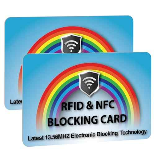 2 Pack RFID Blocking Card for Credit Debit ID Card (2 Count)