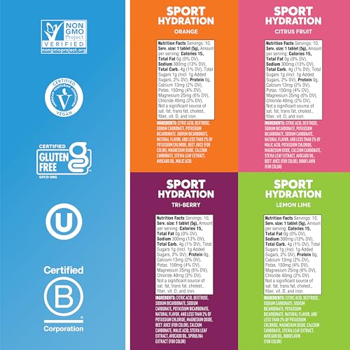 Sport Electrolyte Tablets Mixed Flavors (40 Count)