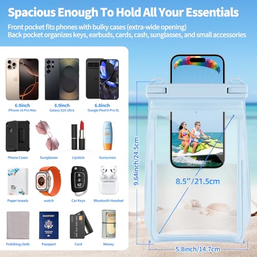 Large Waterproof Phone Pouch Floating
