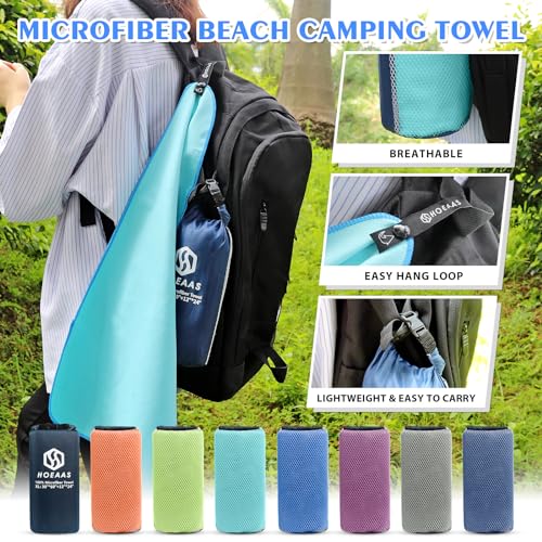 2 Pack Microfiber Travel Towel (2 Count)