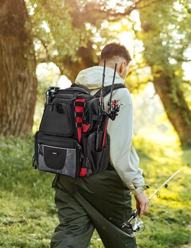 Fishing Backpack with 2 Rod Holders