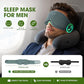 Bamboo Cotton Large Sleep Mask with Bluetooth Wireless Headphones