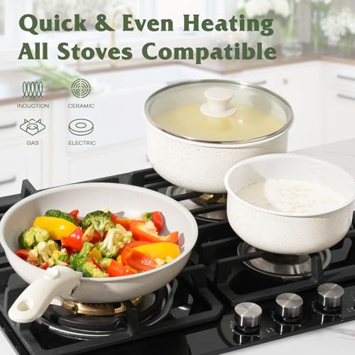 18Pcs Pots and Pans Set Non Stick