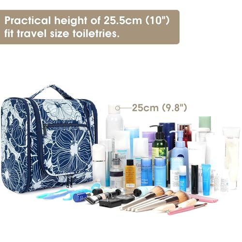 Hanging Toiletry Bag for Women Travel Makeup Bag Organizer Toiletries Bag for Cosmetics Essentials Accessories