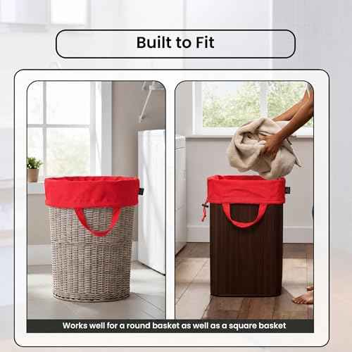 LFH Home Cotton Rich Large Premium Canvas Laundry Bag (4 Count)