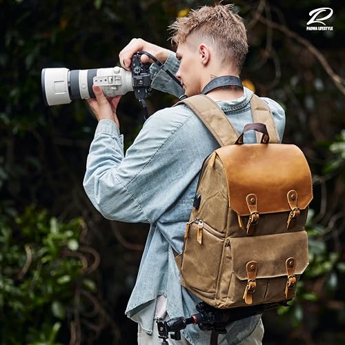Khaki Camera Backpack