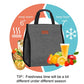 Lunch Bags for Women Insulated Reusable Lunch Tote with Internal Pocket
