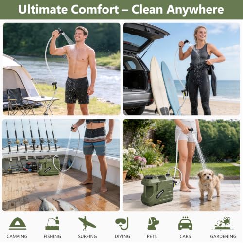 Portable Camping Shower with 5