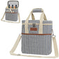 Insulated Wine Cooler Bag Leakproof 6 Bottle Tote Carrier (6 Count)