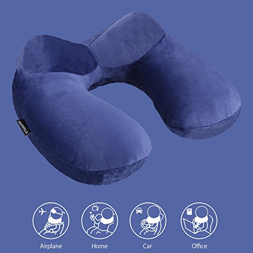 Inflatable Travel Pillow for Airplane