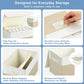 Large 17" 42 Quarts Collapsible Stackable Storage Bins with Lids [3 (3 Count)