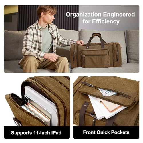 Large Canvas Duffle Bag for Travel