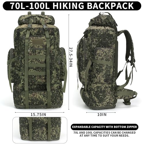 Hiking Backpack for Men 70L