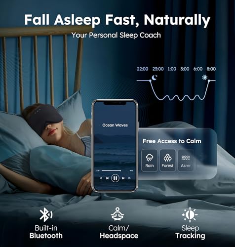 Luxury Bluetooth 5.4 Sleep Mask for Adults