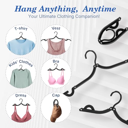 Black Travel Hangers 10 Pack (10 Count)
