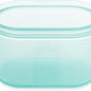 Zip Top Reusable Food Storage Bags | Medium Dish [Teal] | Silicone Meal Prep Container | Microwave, Dishwasher and Freezer Safe | Made in the USA