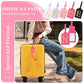 Personalized Rose Red Leather Initial Luggage Tags