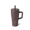BrüMate Era 20 oz Tumbler with Handle and Straw | 100% Leakproof Insulated Tumbler with Lid and Straw | Made of Stainless Steel | Cup Holder Friendly Base | 20oz (Java)