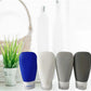 Travel Bottles for Toiletries, TSA Approved 3oz Leak Proof Silicone Refillable Squeeze Travel Size Containers BPA Free for Cleansers, Lotions, Shampoo, Conditioner 4pk With Bag(W,G,Blk,Bl)